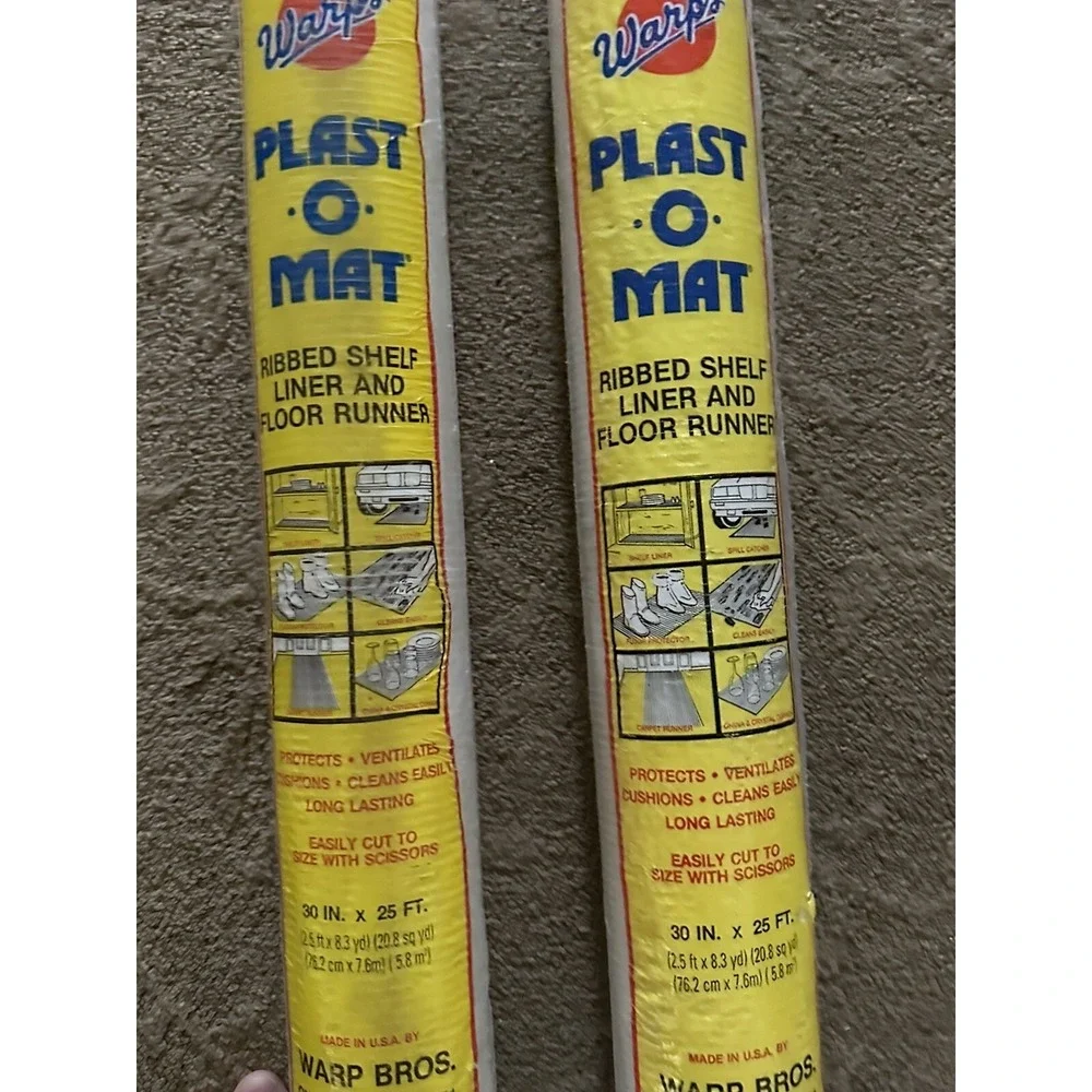 Warp's 2 rolls Ribbed Shelf Liner 30
